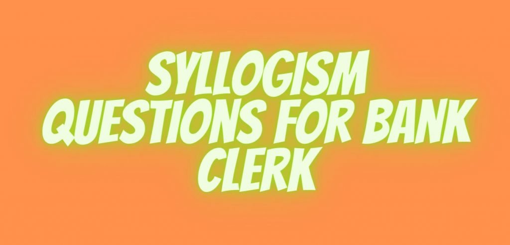 syllogism questions