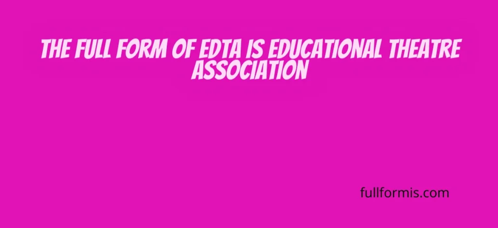 EDTA Full Form